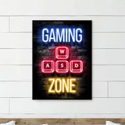 Gamer Quotes Canvas Poster Wall Art Decor (11.8"x15.7")